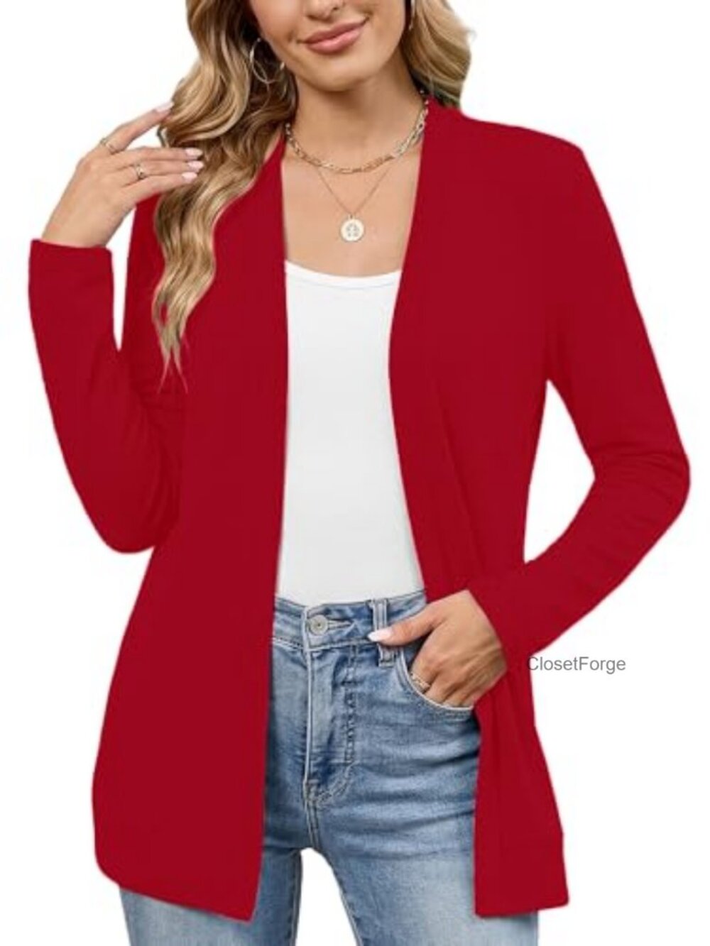 Long Sleeve Knit Cardigan Lightweight Bolero Sweater